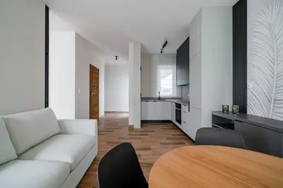Kuchnia lub aneks kuchenny w obiekcie Apartamenty Szelągowskiej