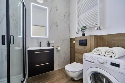 Łazienka w obiekcie Cozy Apartment Białołęka - BOOK IT WARSAW