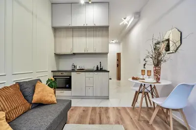 Kuchnia lub aneks kuchenny w obiekcie Cozy Apartment Białołęka - BOOK IT WARSAW