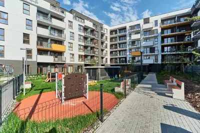 Budynek, w którym mieści się apartament
