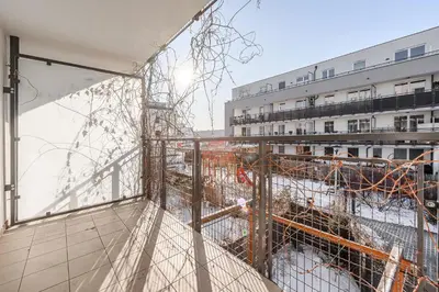 Balkon lub taras w obiekcie ShortStayPoland Daniszewska B192