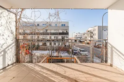 Balkon lub taras w obiekcie ShortStayPoland Daniszewska B192