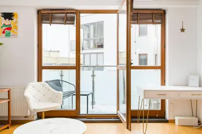 Plan piętra w obiekcie Wilanów Urban Chic Apartment by BookingHost