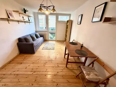 Część wypoczynkowa w obiekcie Warsaw Prime Apartment