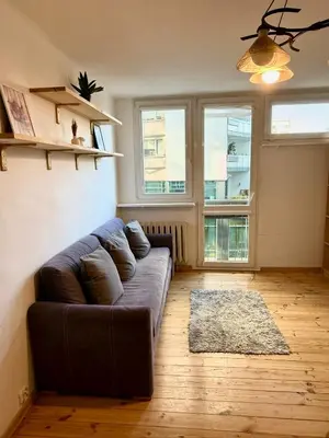 Część wypoczynkowa w obiekcie Warsaw Prime Apartment
