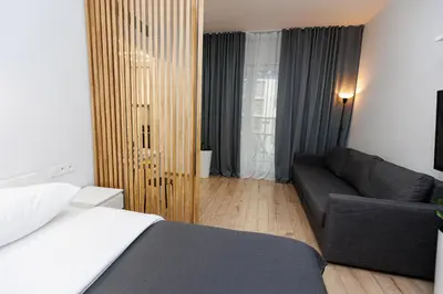Łóżko lub łóżka w pokoju w obiekcie 2-237 in Warsaw, RC Bliska Wola Tower, 29 Marcina Kasprzaka, Petrovdom apartment