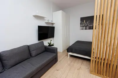 Część wypoczynkowa w obiekcie 2-237 in Warsaw, RC Bliska Wola Tower, 29 Marcina Kasprzaka, Petrovdom apartment