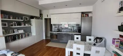Kuchnia lub aneks kuchenny w obiekcie View Apartment Jeziorańskigo 7