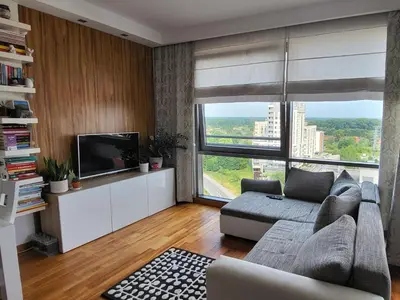Telewizja i/lub zestaw kina domowego w obiekcie View Apartment Jeziorańskigo 7