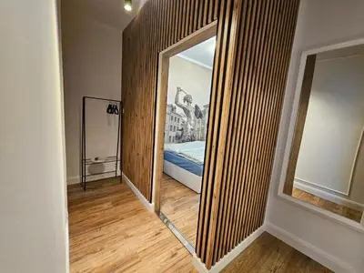 Łóżko lub łóżka w pokoju w obiekcie Perfect room Piwna Old Town