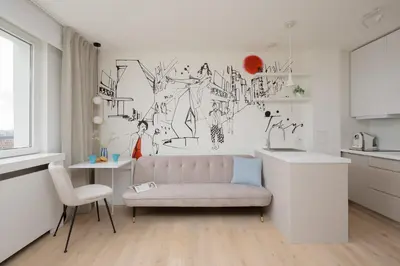 Plan piętra w obiekcie Unique Studio for Remote Work in Warsaw Center with City View by Noclegi Renters
