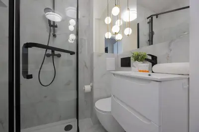 Plan piętra w obiekcie Unique Studio for Remote Work in Warsaw Center with City View by Noclegi Renters