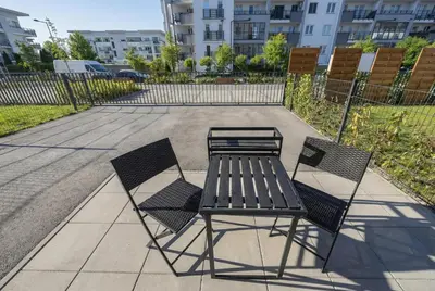 Budynek, w którym mieści się apartament