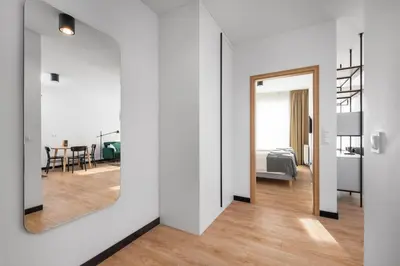 Łóżko lub łóżka w pokoju w obiekcie Zamoyskiego 37 by Homeprime Parking Free