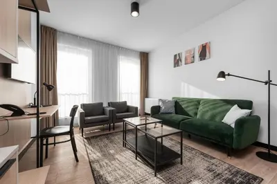 Część wypoczynkowa w obiekcie Zamoyskiego 37 by Homeprime Parking Free