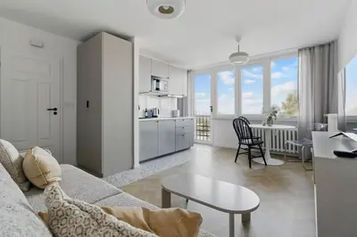 Kuchnia lub aneks kuchenny w obiekcie Apartament Saska Kępa