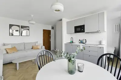 Kuchnia lub aneks kuchenny w obiekcie Apartament Saska Kępa