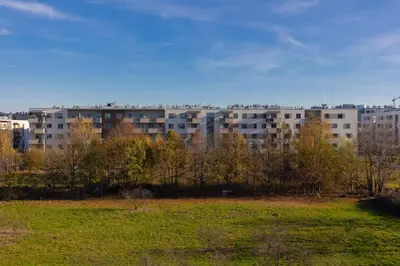 Budynek, w którym mieści się apartament