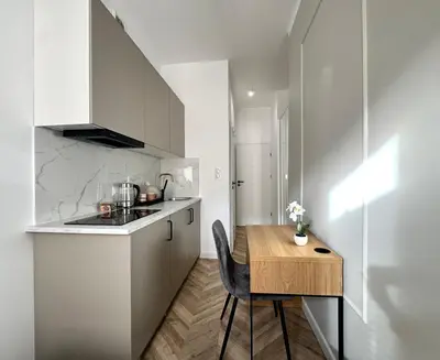 Kuchnia lub aneks kuchenny w obiekcie K22 Warsaw Central West Sękocińska 13B