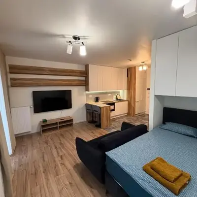 New cozy apartment in a gated complex in Wola