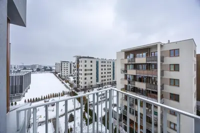 Budynek, w którym mieści się apartament