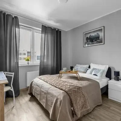 Modern 1BR in Bemowo - Parking & Workspace - by Rentujemy