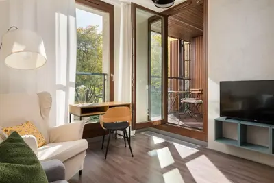 Telewizja i/lub zestaw kina domowego w obiekcie GO Apartments - ApartHotel