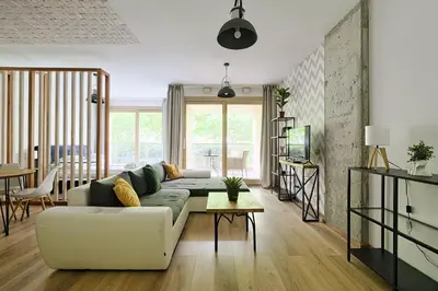 Część wypoczynkowa w obiekcie GO Apartments - ApartHotel