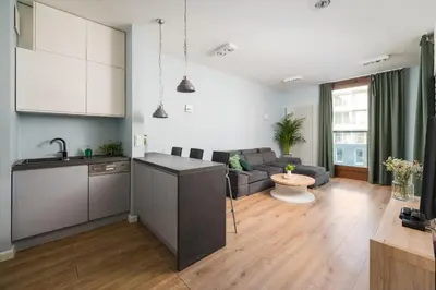 Kuchnia lub aneks kuchenny w obiekcie GO Apartments - ApartHotel