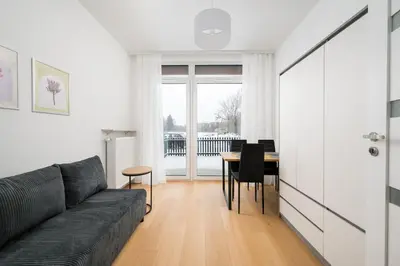 Część wypoczynkowa w obiekcie Aleja Krakowska Harmony Apartment by BookingHost