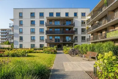 Budynek, w którym mieści się apartament