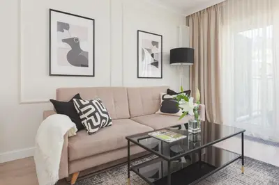 Część wypoczynkowa w obiekcie Mennica Residence Central Apartments by Renters Prestige