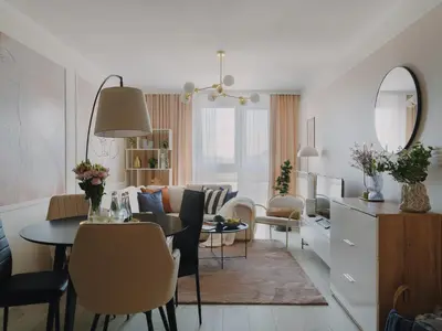 Część wypoczynkowa w obiekcie In the Clouds Luxury Cozy Apartment