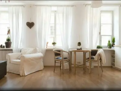 Część wypoczynkowa w obiekcie Piwna Vintage Apartment