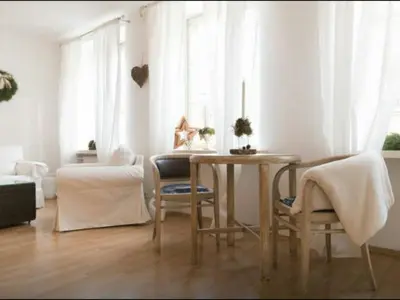 Część wypoczynkowa w obiekcie Piwna Vintage Apartment