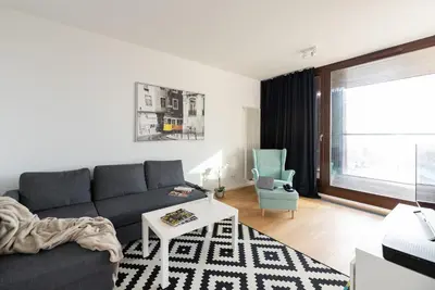 Część wypoczynkowa w obiekcie Warsaw Aparthotel