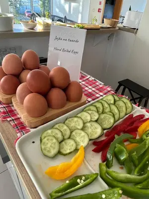 Jedzenie w hostelu lub w pobliżu