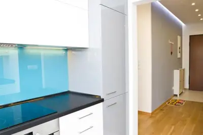 Kuchnia lub aneks kuchenny w obiekcie Modern & Functional Apartment Wwa