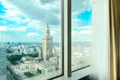Widok na miasto Warszawa z tego hotelu