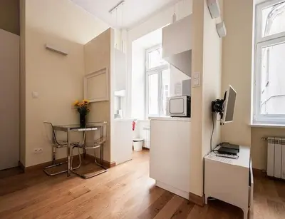 Telewizja i/lub zestaw kina domowego w obiekcie Elegant Apartment Foksal