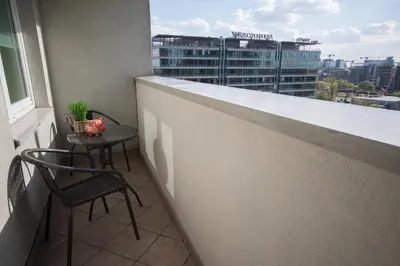Balkon lub taras w obiekcie Velvet Łucka