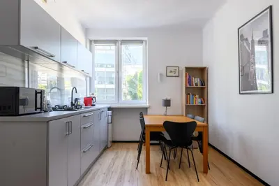 Kuchnia lub aneks kuchenny w obiekcie Apartament Centrum Twarda