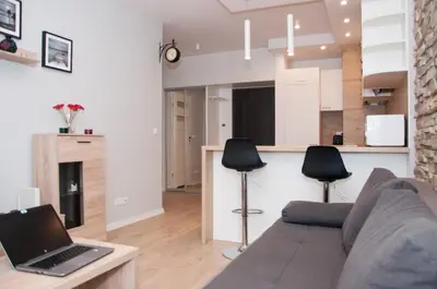 Kuchnia lub aneks kuchenny w obiekcie Apartament Obrzeżna 3 Deluxe