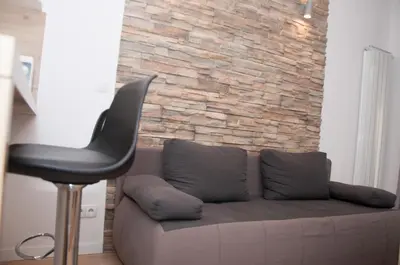 Część wypoczynkowa w obiekcie Apartament Obrzeżna 3 Deluxe