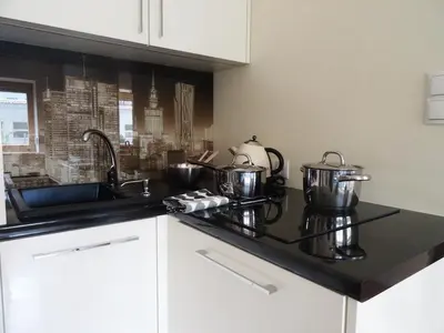 Kuchnia lub aneks kuchenny w obiekcie Studio Plac Bankowy