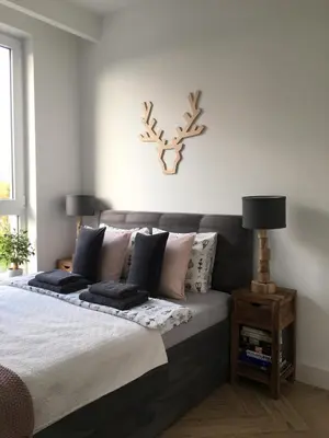 Łóżko lub łóżka w pokoju w obiekcie Apartament Kolska