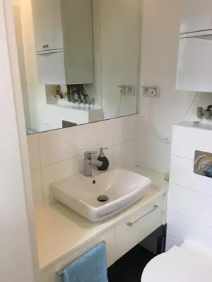 Łóżko lub łóżka w pokoju w obiekcie Cichy Apartament na Nowym Świecie