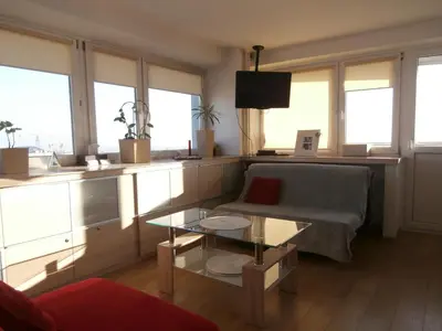 Telewizja i/lub zestaw kina domowego w obiekcie Alma Apartments