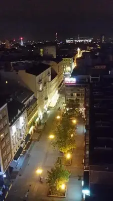 Widok na miasto Warszawa z tego apartamentu