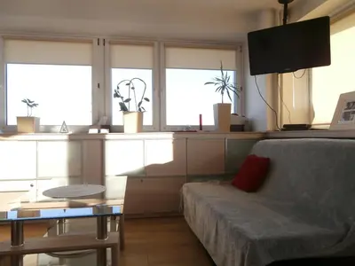 Telewizja i/lub zestaw kina domowego w obiekcie Alma Apartments